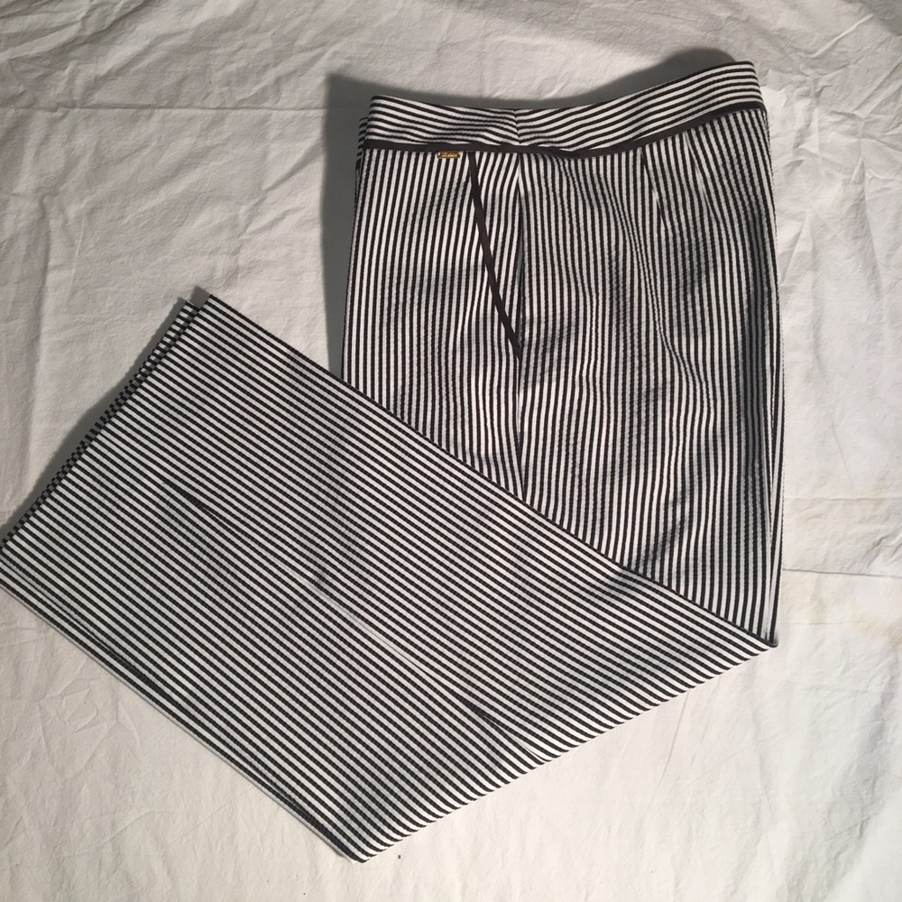 St John cropped striped pants